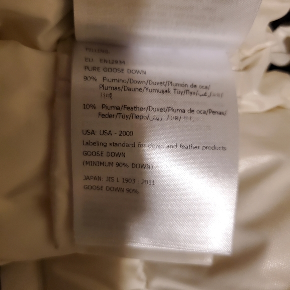 NWT$990 Moncler Kid's Menue Fox Fur Black White Down Puffer Jacket Sz 12A (9-10) - Picture 14 of 16